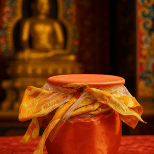 treasure vase of guru orgyen norla bronze