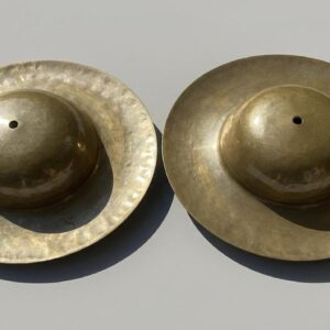 Handmade Kansa Jhyamta Bubcha cymbals bronze alloy Tibetan ritual instrument