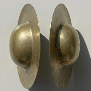 Handmade Kansa Jhyamta Bubcha cymbals bronze alloy Tibetan ritual instrument