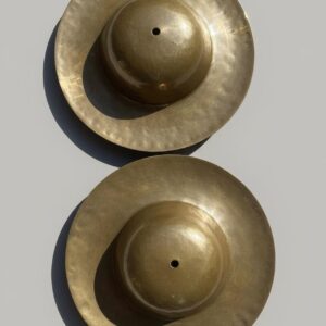 Handmade Kansa Jhyamta Bubcha cymbals bronze alloy Tibetan ritual instrument